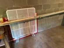 Contents of back garage excluding ladder