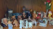 Glass Paperweights Porcelain figurines Foo Dog Royal Doulton
