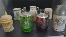 Vintage Beer Stein & Mug Collection: Glass, German, SCI and more