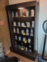 Large lighted display case with screw on front door