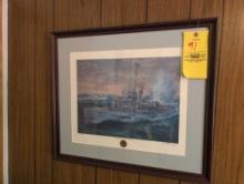 Destroyer Escorts made the difference signed print by John Charles Roach