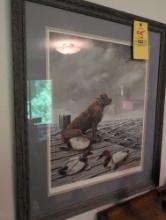 Framed Burton E Moore 1981 print