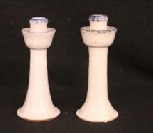 Redware Candlesticks