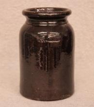 6" Redware Albany Slip Jar