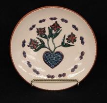Turtlecreek Potters, Decrated Redware Plate
