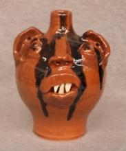 Folk Art Face Jug