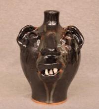 Folk Art Face Jug