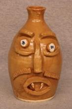 Folk Art Face Jug