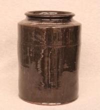 Redware Cylinder 9" Jar