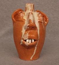 Folk Art Face Jug