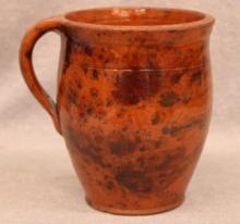 Redware with Manganese Decor - 5 1/2" Pitcher