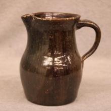 Stoneware 5" Pitcher  Dark Alkaline Glaze