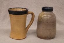 Stoneware Mug & Jar