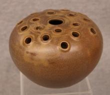 Studio Pottery Flower Frog  Signed W.J. Gordy