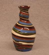 Desert Sands Swirl Glaze Art Pottery Vase
