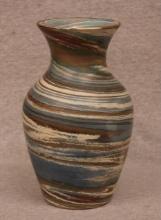 Desert Sands Swirl Glaze Art Pottery Vase