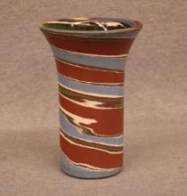 Desert Sands Swirl Glaze Art Pottery Vase