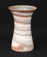 Desert Sands Swirl Glaze Art Pottery Vase