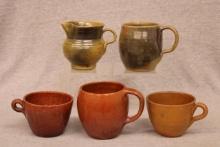 Grouping of 5 Jugtown Pottery items