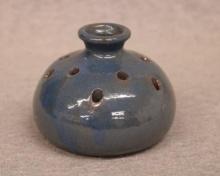 Blue glazed Flower Frog