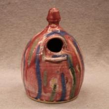 Blended glaze Bird House
