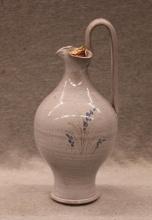 Studio Pottery Ewer - 11" w/loop handle