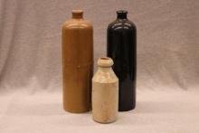 3 Stoneware Bottles