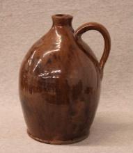 Alkaline-Glazed Stoneware 9 in. Storage Jug