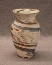 Desert Sands Swirl Glaze Art Pottery Vase - 6"