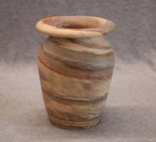 Desert Sands Swirl Glaze Art Pottery Vase - 5"