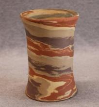 Desert Sands Swirl Glaze Art Pottery Vase - 5"