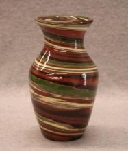 Desert Sands Swirl Glaze Art Pottery Vase - 6"