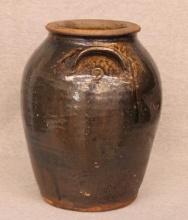 Southern Alkaline-Glazed Stoneware Storage Jar