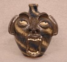 Steve Abee Folk Art Face Jug  Lenoir, North Carolina