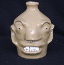 Folk Art Face Jug