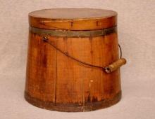 10" Wooden Ferkin w/Lid
