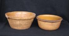2 Yelloware Bowls