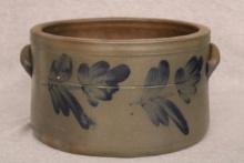 Cobalt Free-Hand Decorated Cake Crock