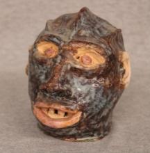 Folk Pottery Miniature Face