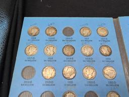 67 Mercury Silver dimes, not a complete book