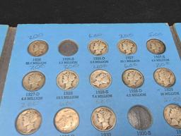 67 Mercury Silver dimes, not a complete book