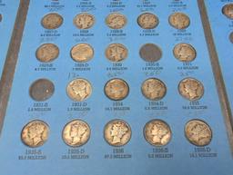 67 Mercury Silver dimes, not a complete book