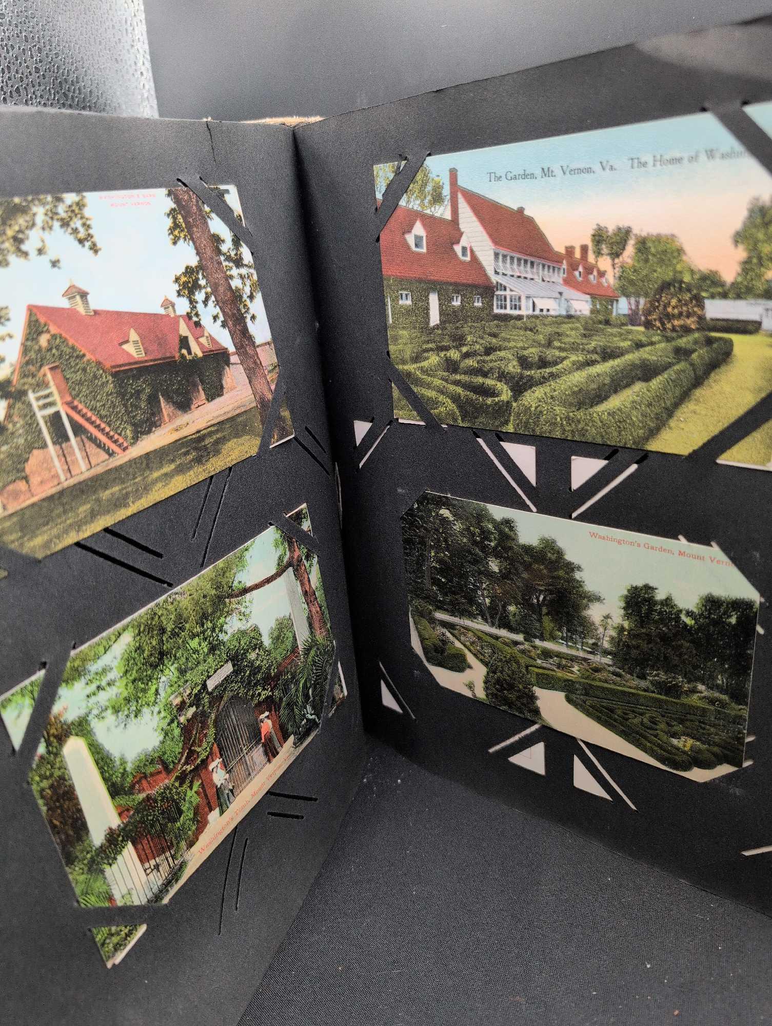 Post card album with a great selection of Washington DC, White House, Landmarks, Philadelphia,