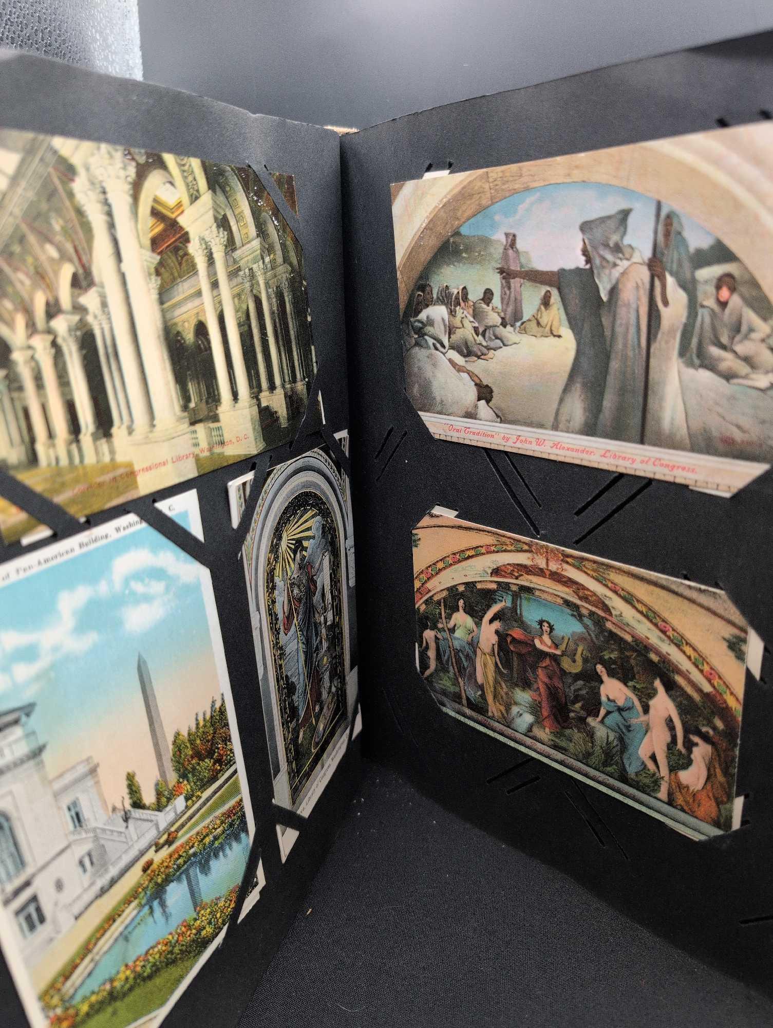 Post card album with a great selection of Washington DC, White House, Landmarks, Philadelphia,