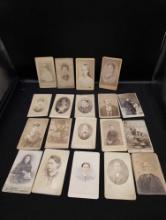 Nice lot of Antique CVD Photos, Local Ohio Photography Studios