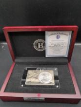 Bradford Exchange Mint 2021 BU Silver Eagle Minted Bar