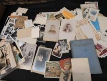 Large lot of assorted post cards, paper advertising, ephemera, photographs and more