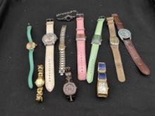 Group of assorted vintage and designer wrist watches