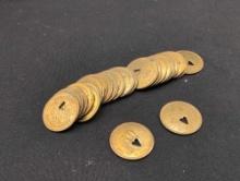 24 Alamo Mercantile Co. 50 cent Merchandise Only tokens