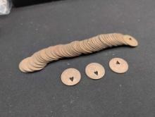 36 Alamo Mercantile Co. 25 cent Merchandise Only tokens